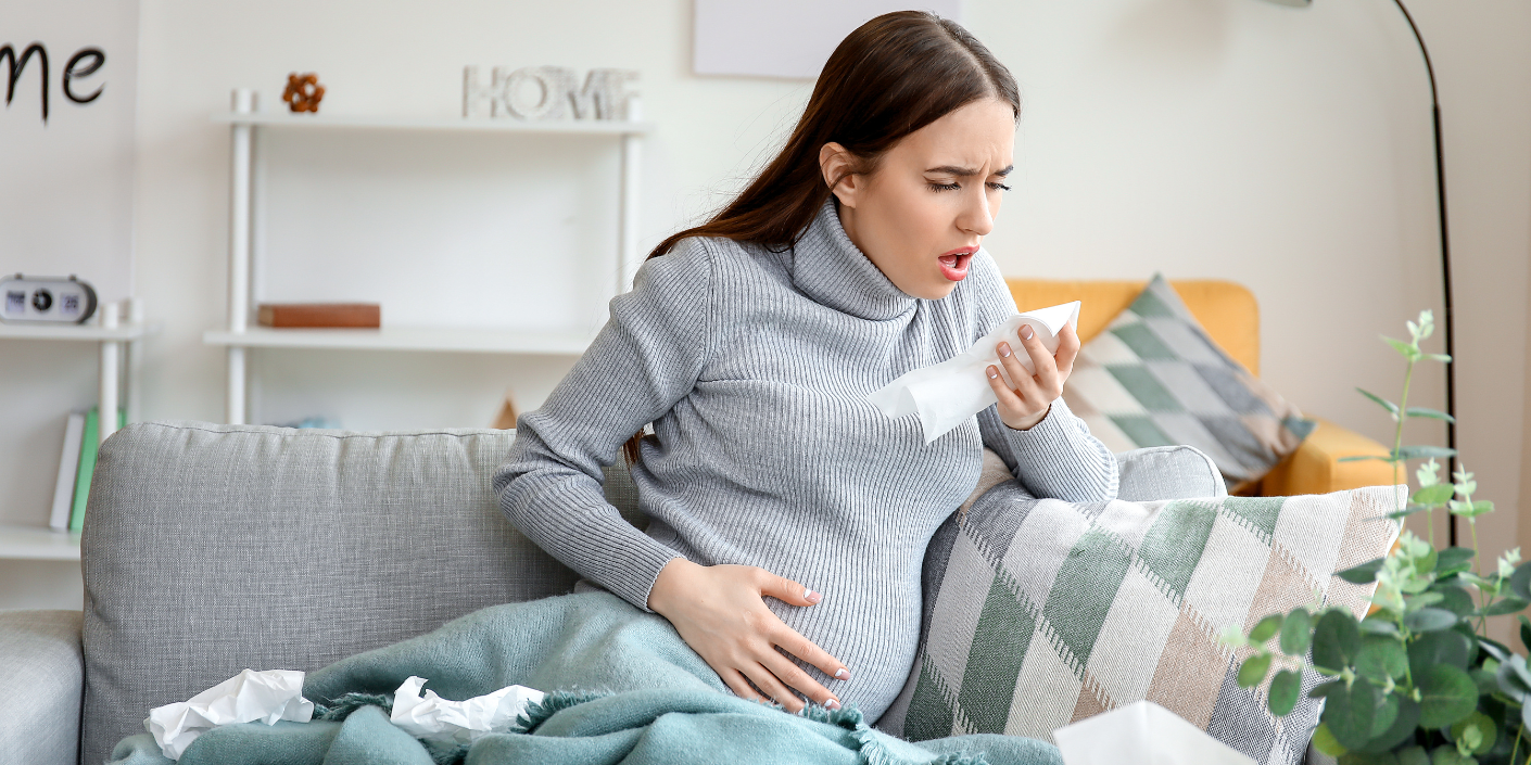 Kaszląca ciężarna